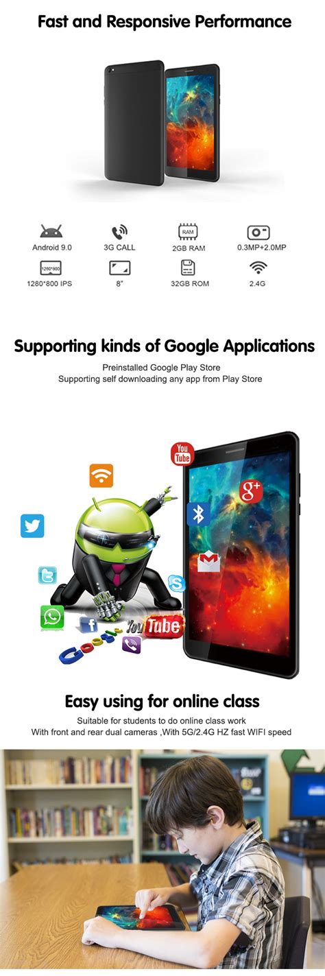 8 Inch Android Tablet 的图像结果