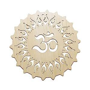 AK CRAFT DECORTIVE WOODEN OM DESIGN FOR WALL, TEMPLE, BEDROOM, HOTELS ...