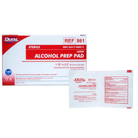 Buy Dukal Alcohol Prep Pads - Individually Wrapped Sterile Wipes | 70% ...