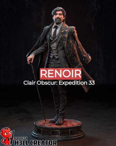 Renoir Expedition 33 Figure Fanart - Professional 3D Print 12k Resin - High Quality Handmade ...