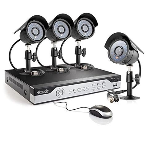 Zmodo ZM-I4YQ4-500G 4CH 960H P2P DVR Security System with Four 700TVL ...