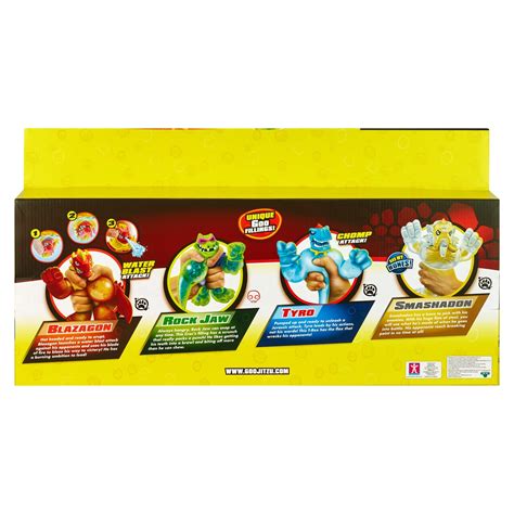 Heroes of Goo JIT Zu All Stars - 4 Pack - Blazagon, Rock Jaw, Tyro ...