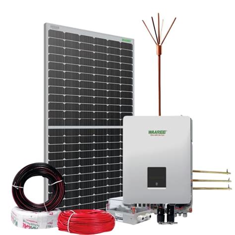 WAAREE Solar DCR 5kW Topcon On-Grid Solar System Kit: Complete High ...