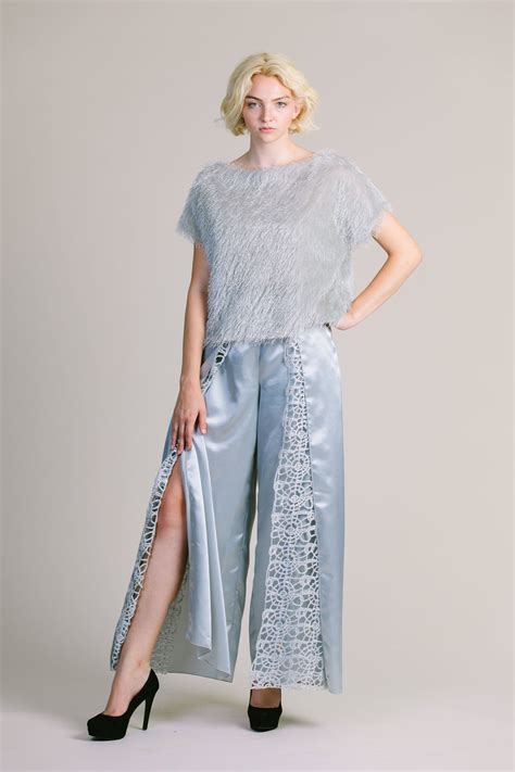 Chanel Striped Boucle Wool Wrap Pants — Nancy Volpe Beringer