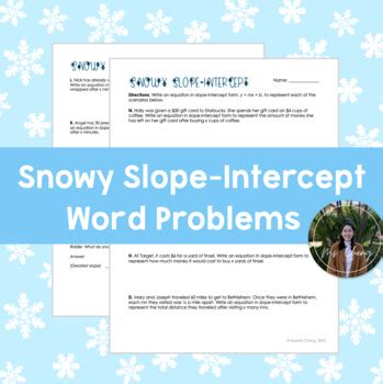 Image result for Slope-Intercept Word Problems