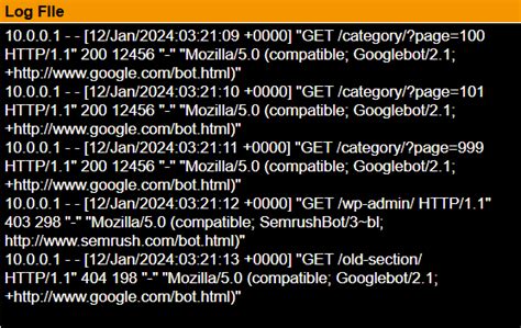 Image result for Log File Example