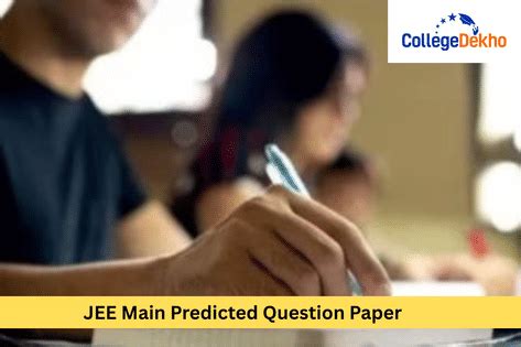 JEE Main Predicted Question Paper: Important Expected Questions ...