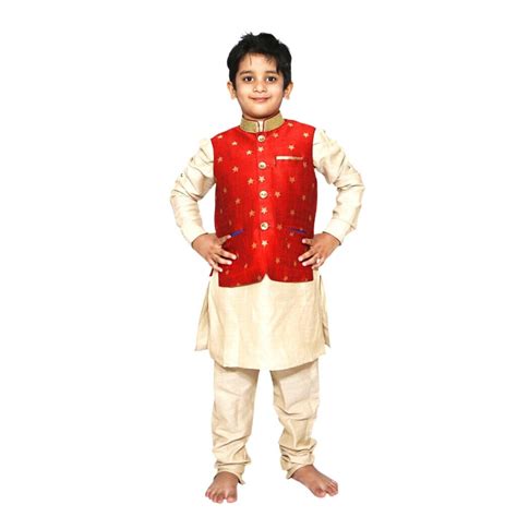 Light Blue Baby Ethnic Angrakha Kurta With Dhoti With Embroidery