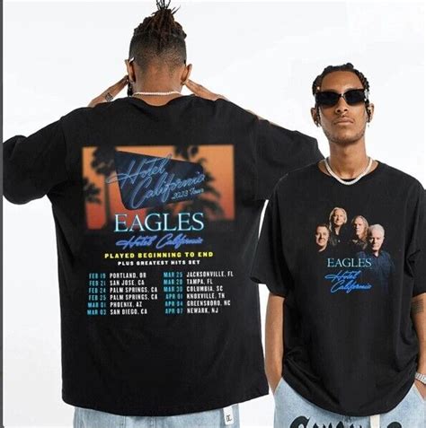 Eagles Hotel California Tour Shirt, Eagles 2023 Tour | Ubuy India