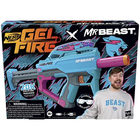 Snapklik.com : NERF Pro Gelfire X MrBeast Full Auto Blaster & 20