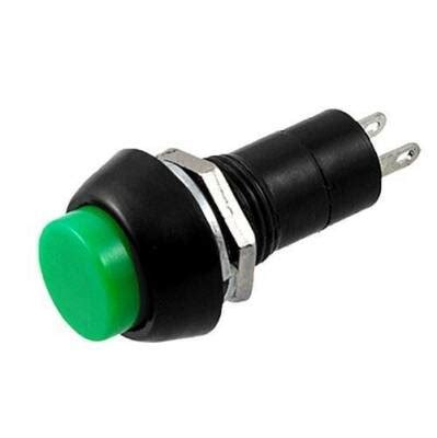 PBS-11A 12mm Keyed Push Button - Green Motorobit - Motorobit.com