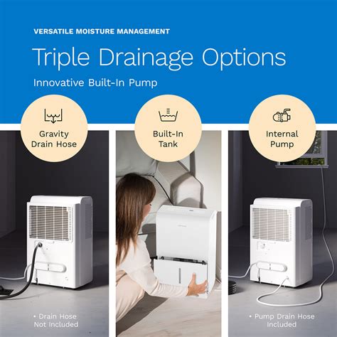 4,500 sq ft - Energy Star Wi- Fi Enabled Dehumidifier with Pump - 50 p ...