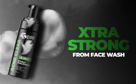 Beardo Acne Clear Foam Face wash (100ml) | 3in1 face wash for acne and ...