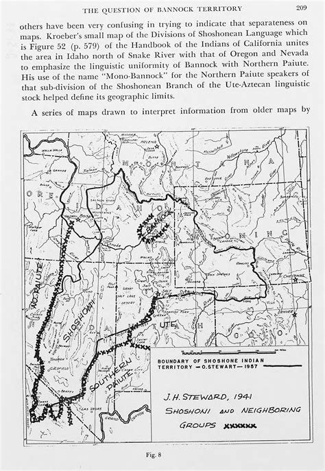 Map showing the boundary of the Shoshone Indian territory | Utah ...