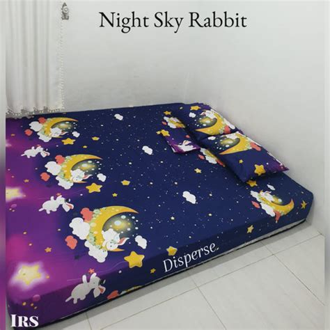 Jual sprei Rabbit and Fox&Night Sky Rabbit &Rabbit swing in&Good Night ...