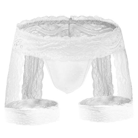 Mens Lace Panties - Sexy Boxer Briefs for Mature Men