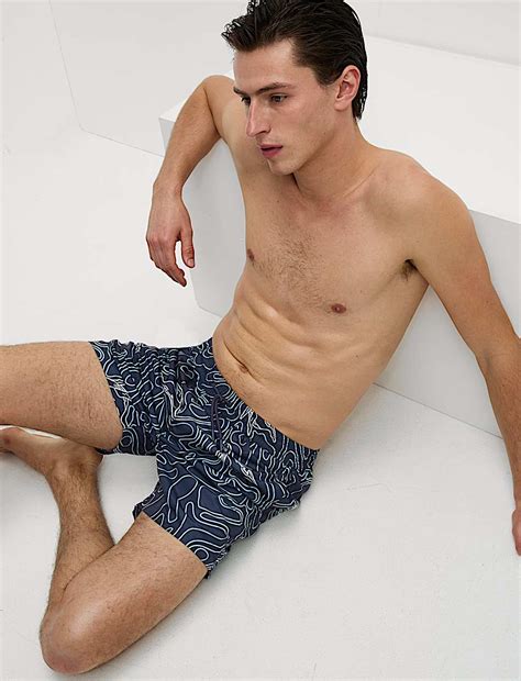 Buy Quick Dry Printed Swim Shorts at Marks & Spencer