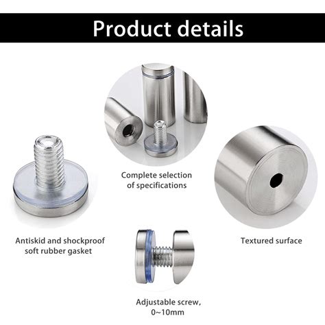 Buy 24 Pcs Standoff Fixings, Sign Standoff Screws Wall Mount ...