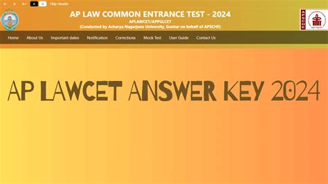 AP LAWCET Answer Key 2024 Out, Get Response Sheet PDF Download Link