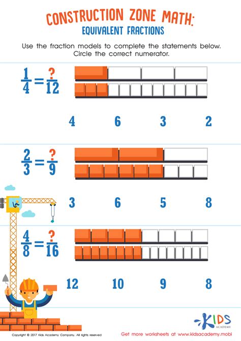 Image result for 4th Grade Math Worksheets Equivalent Fractions