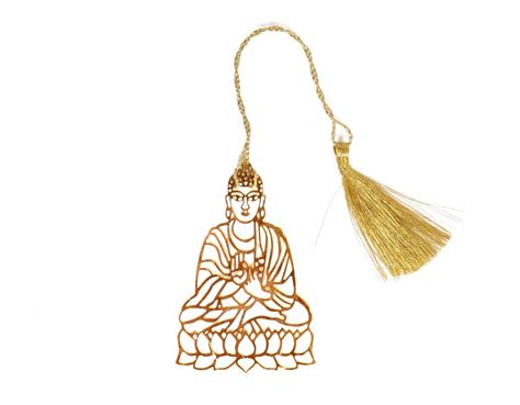 Art & Craft Lord Buddha Metal Bookmark with Tassel,Pendant Charm ...