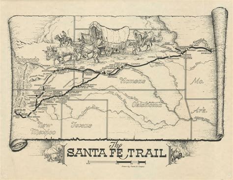 The Santa Fe Trail | Curtis Wright Maps