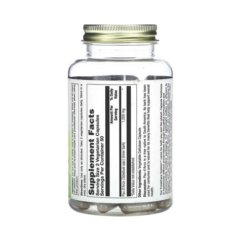 Nature's Life, Pau d' Arco Innerbark, 1000 Mg, 100 Vegetarian Capsules ...