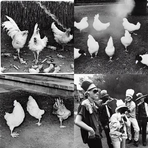 A group of chickens smoking cigarettes with gang | Stable Diffusion ...