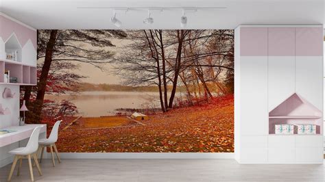 Buy Paper Wall Art ,autumn Wall Poster,modern Wall Paper,landscape Wall ...