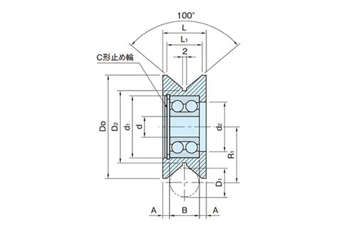 GRL60SWA-Y | Y Groove Guide Rollers (Double-Row Angular Contact Ball ...