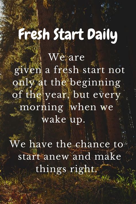 Fresh Start Daily in 2021 | Daily motivational quotes, Daily motivation ...