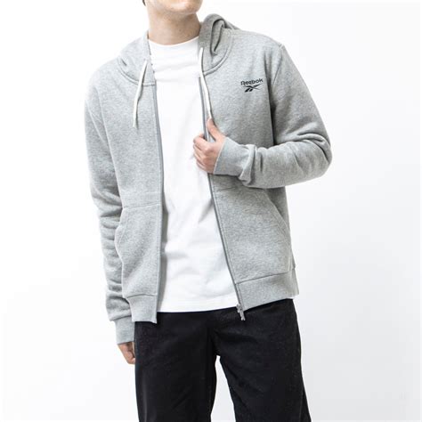 Reebok アイデンティティ フリース ジップアップ フーディー / Identity Fleece Zip-Up Hoodie ...