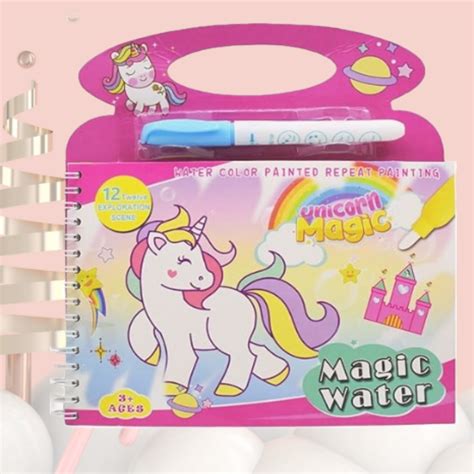 Min Qty:4 | Reusable Magic Water Painting Book with Pen – Sarvda