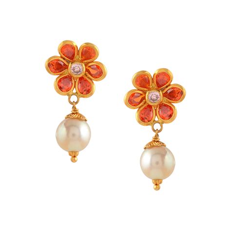 Gold Pearl - Earrings – Krishna Pearls