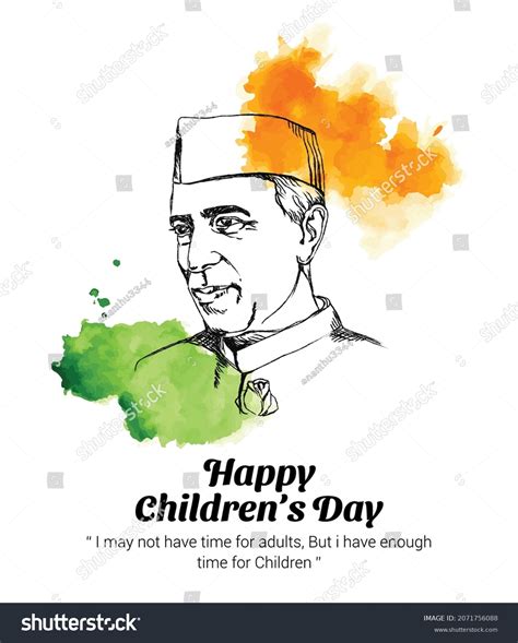 Jawaharlal Nehru Drawing For Kids Jawaharlal Nehru – Drawing