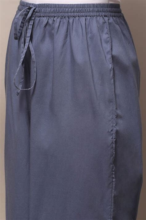 Blue Cotton A-Line Suit Set at Biba India