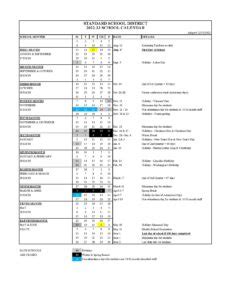 School Calendar - School Calendar Info