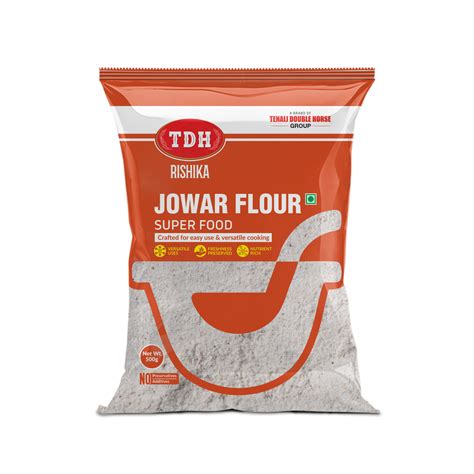 TDH Rishika Jowar Flour 500g – Healthy Millet Flour – Tenali Double Horse