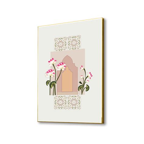 Tranquil Door and Floral Canvas Art Printed Wall Painting – Nestroots