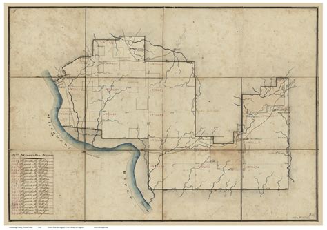 Armstrong County Pennsylvania 1800 - Old Map Reprint - OLD MAPS