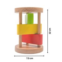 Wooden Rattle for Babies | Clacker Toy | Montessori Toys – nestatoys