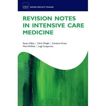 Revision Notes in Intensive Care Medicine 1st/2016 : Amazon.in: Books
