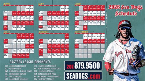 Sea Dogs announce 2026 schedule | MiLB.com
