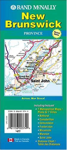 Buy New Brunswick Provincial Map Book Online at Low Prices in India ...