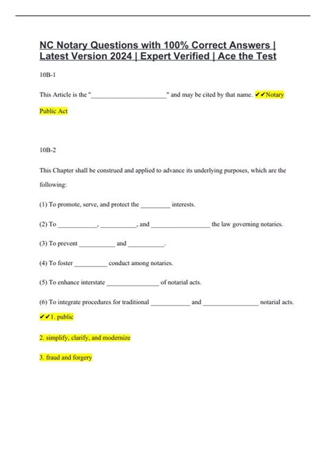 Image result for Notary Test NC Study Guide