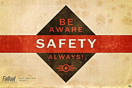 Midnight Works Fallout New Vegas Safety Poster 12 x 18 inch 300 GSM ...