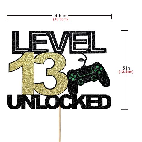 Migeaks level 13 unlocked cake topper official teenager 13th birthday ...