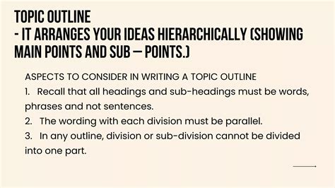 Image result for Topic Sentence Outline Example