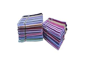 Space Fly Striped Cotton 450 GSM Hand Towels for Gym, Workout and Yoga ...