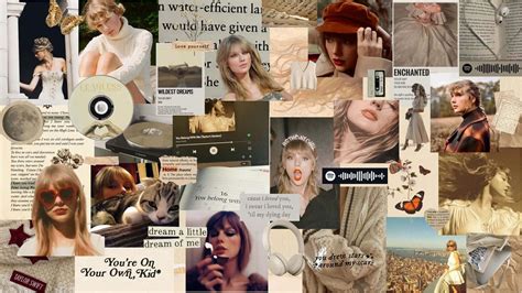 Download Taylor Swift Aesthetic Collage Wallpaper | Wallpapers.com